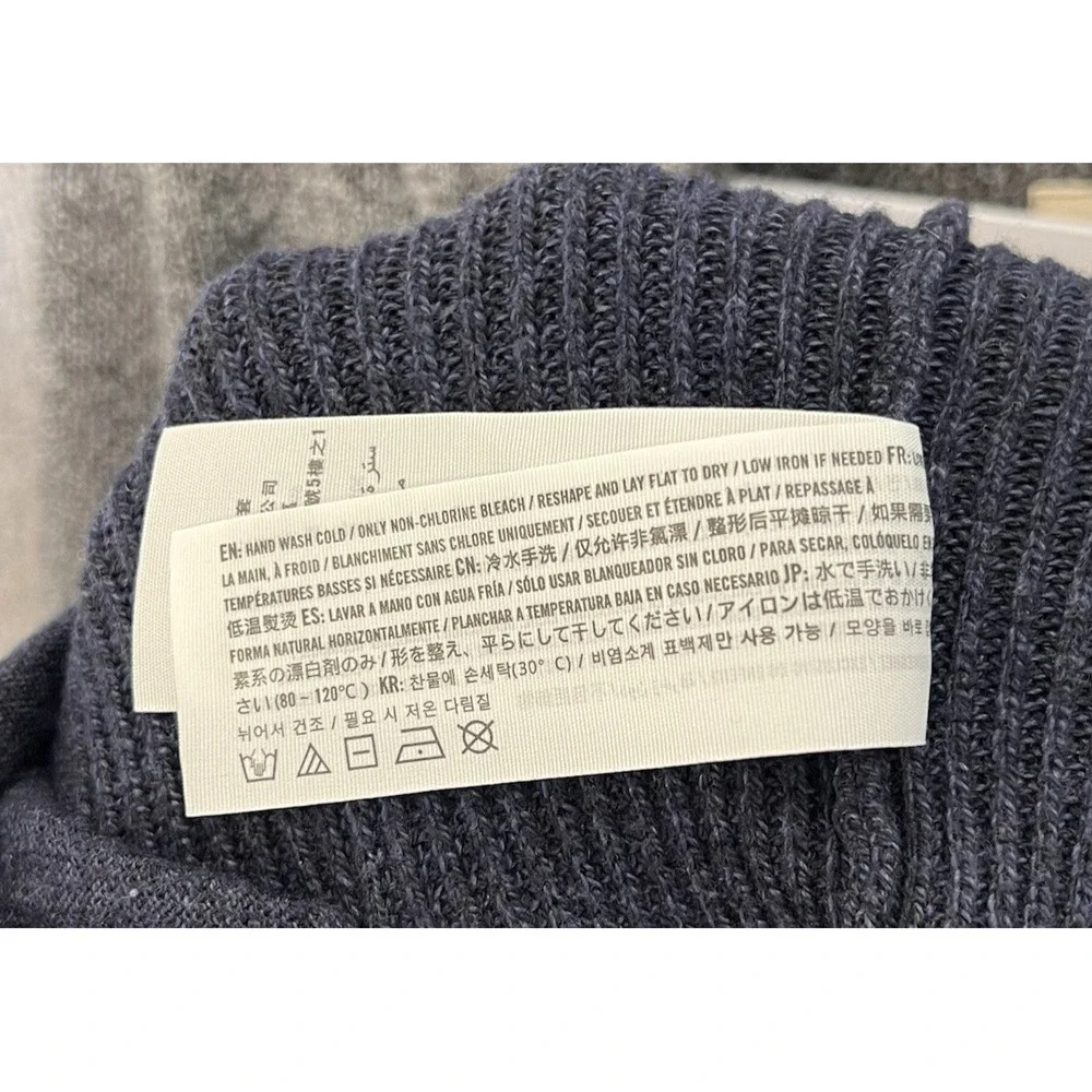 Hollister Ombre Knit Shawl Collar Cardigan Mens Size Large Blue Gray Grandpacore